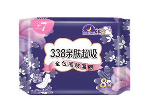 +7熟睡柔棉夜用338mm卫生巾8片
