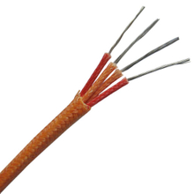 Fiberglass insulated thermocouple extension wire-- Duplex pairs