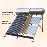 Pequeño calentador de agua solar presurizado compacto