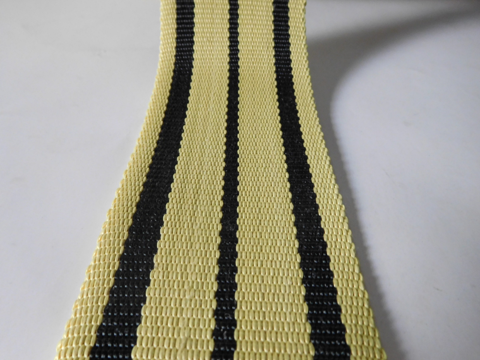 High strong black&yellow kevlar webbing for fire safety - Buy kevlar ...