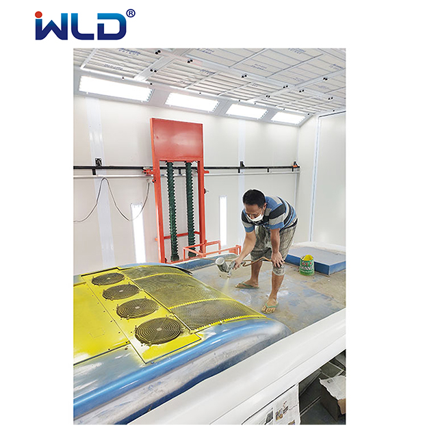 Bus Spray Booth With 3D Lifter