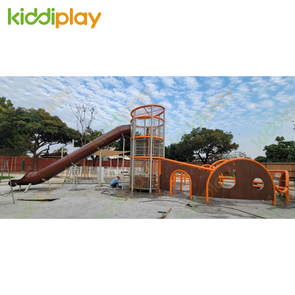 大型不锈钢滑梯厂家定制户外儿童游乐场设备幼儿园滑滑梯组合设施