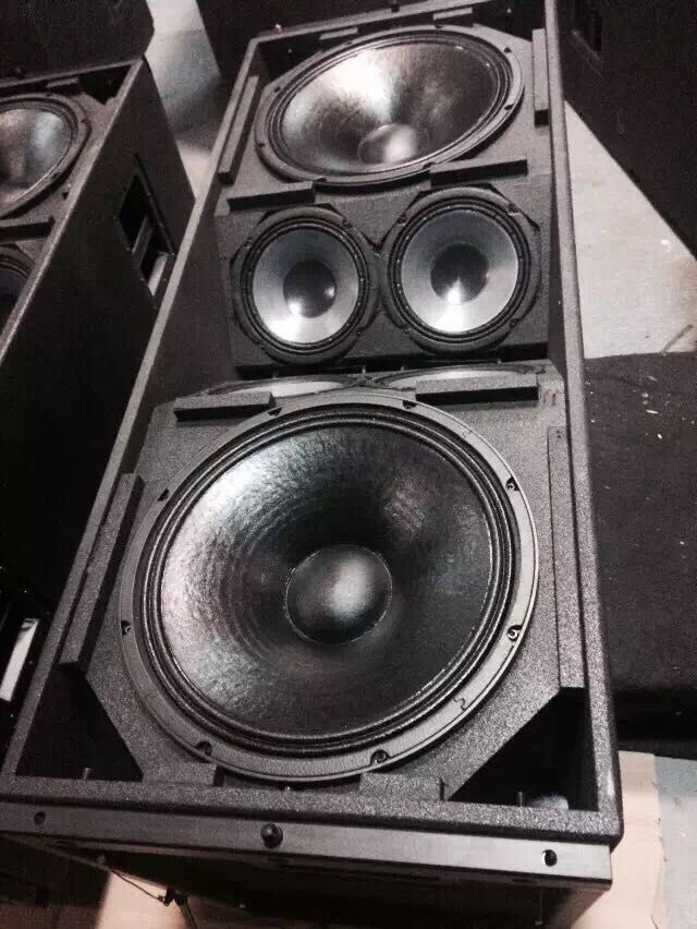 VT4889 3-Wege-Dual-15-Zoll-Hochleistungs-Audio-Lautsprechersystem