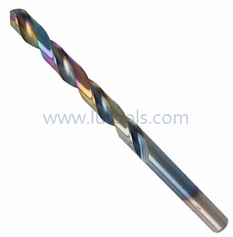 HSS Twist Drill Bits vollständig mit Regenbogenfarbe geschliffen