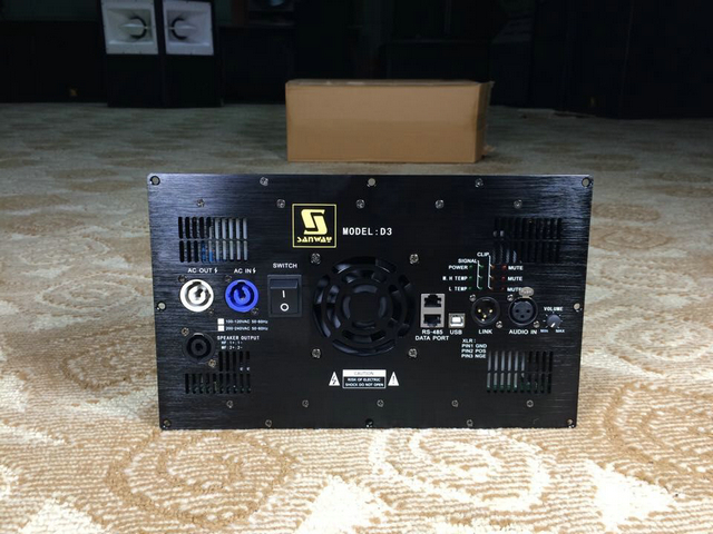 D3 1800W + 900W + 900W Class D 3CH DSP Amplifier Module للسماعات النشطة