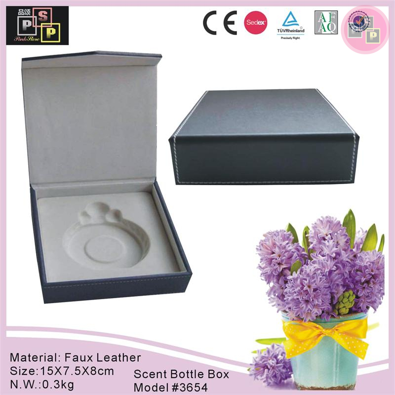 China Supplier 2016 New Design High End custom leather gift perfume box packaging