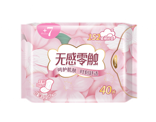 +7丝薄柔棉152mm护垫40片