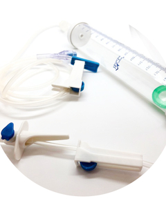 INFUSION SETS WITH BURETTE NEEDLE FREE