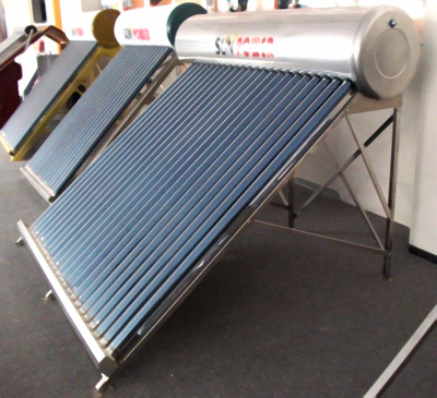 Calentador solar de agua (SPP) con tubo de calor compacto de acero inoxidable