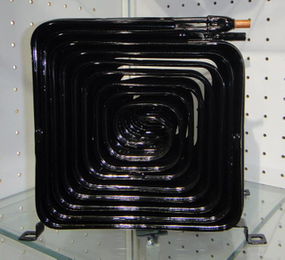 Condensador de geléia de placa de tubo em forma de espiral