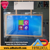 Exhibición de medios de señalización digital de pantalla LCD ultra delgada de doble cara colgante