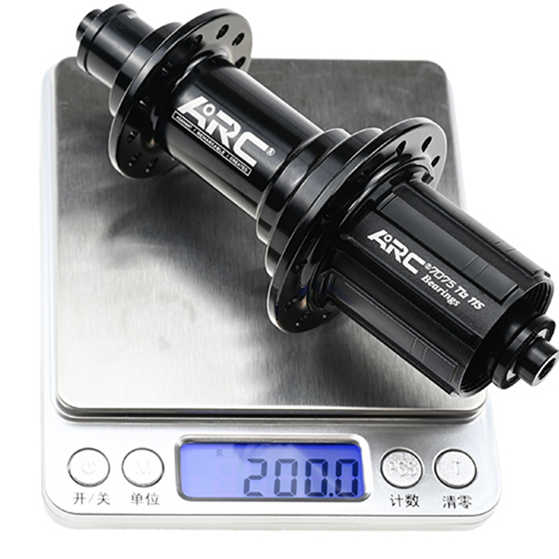 RT 003F / R Aluminum alloy super light anodized black road bike hub