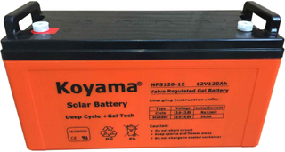 12V 120Ah Solar Gel Battery