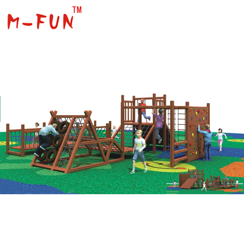 Wooden combined adventure outdoor playground 