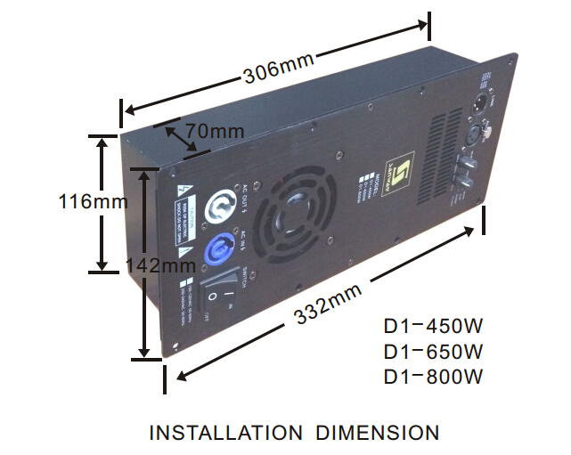 D1800D Class D 800w 1 Channel Active Speaker Amplifier Module Buy