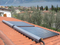 Calentador de agua solar con tubo de calor residencial en la azotea