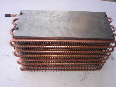 Bobina d'acciaio del condensatore del tubo per il congelatore della cassa