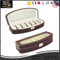 China factory supplier custom hand made black leather watch box long