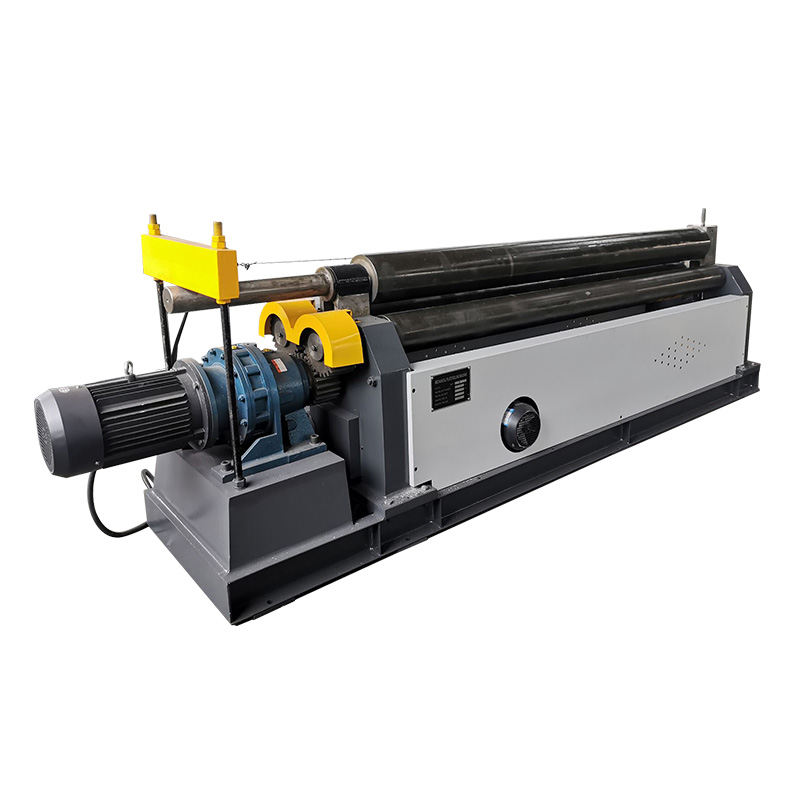 W11-12X2500 Metal Plate 3 Rollers Bending Roll Machine with Cone Roll Capability And Profile Bending 