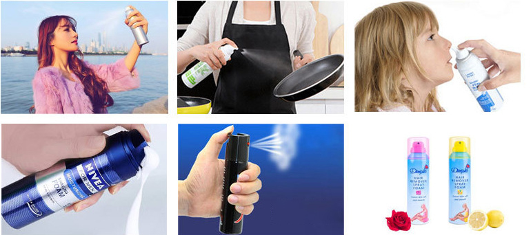 umufuka kuri valve aerosol yuzuza imashini zikoreshwa