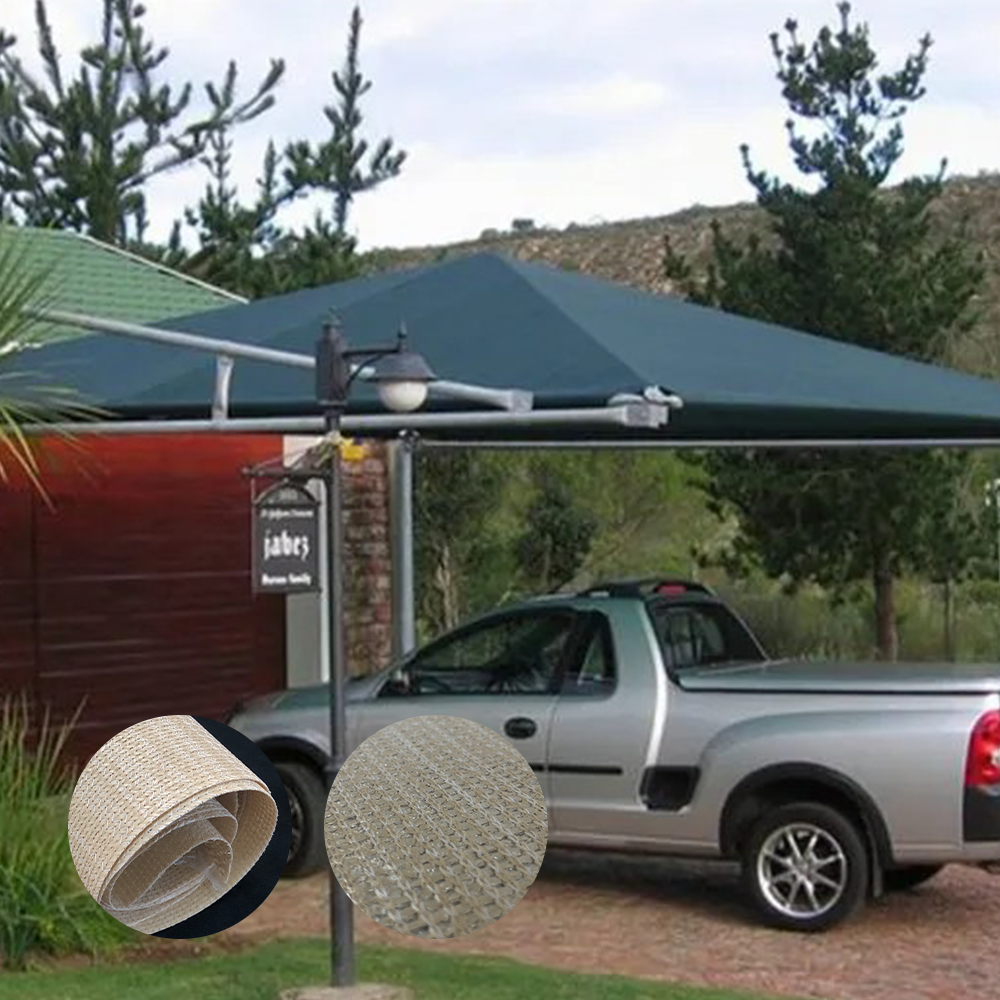 Sand And White HDPE Outdoor Waterproof Shade Cloth