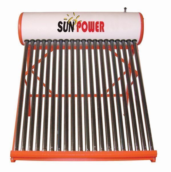 Calentador de agua solar de tubo evacuado sin presión de 100L