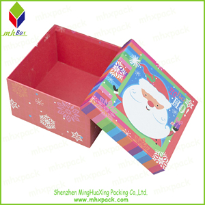 UV圣诞老人和雪花印刷的圣诞精装礼品盒