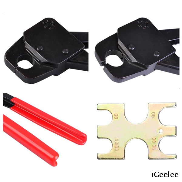 iGeelee Pex Copper Ring Crimper FT15/18/24 for crimping 15mm, 18mm, 24mm