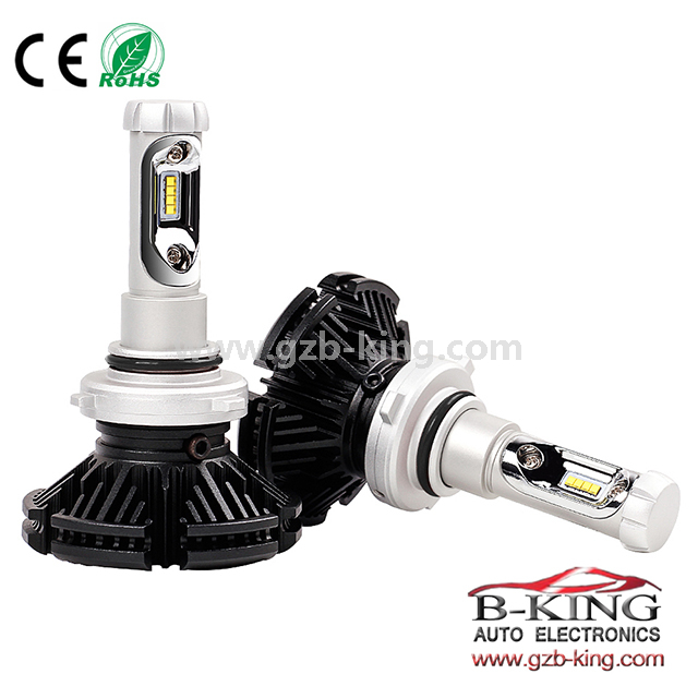 Fanless 6000lm 7S HB3 9005 ZES Chip Car LED Headlight Bulb 3000K 6500K 8000K