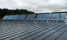 Calentador de agua solar de tubo de vacío comercial industrial
