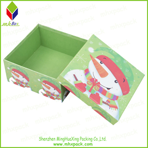 绿色雪人包装印刷圣诞礼品彩盒