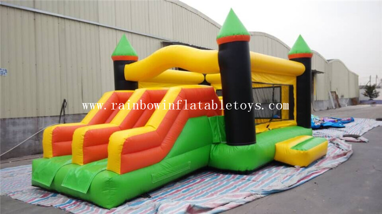 RB3026-1(7x4x4m) Inflatables Colorful Giant Pencil Bouncer Castle With Double Slides 