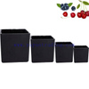 20oz 600ml Classic Color Sprayed Matte Black Glass Candle Tumbler with lids
