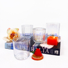 Custom Vintage Christmas Wedding Colorful Recycled Empty Glass Scented Candle Holder Iridescent Jars