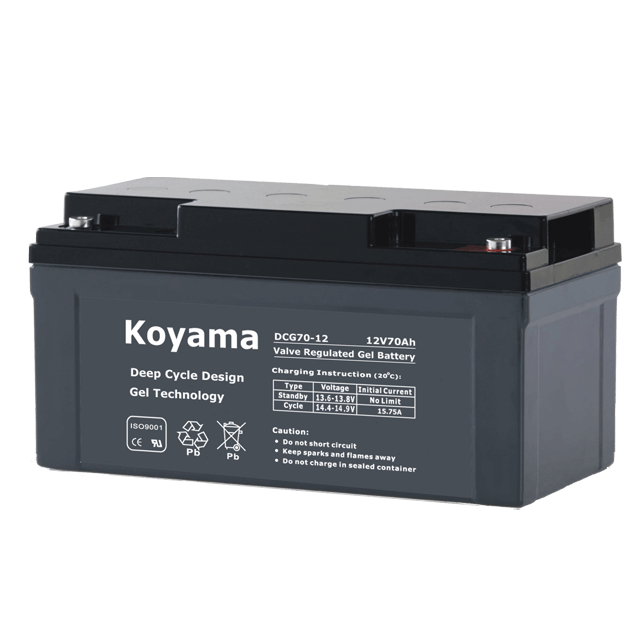 12V70AH Deep Cycle Gel Battery DCG70-12