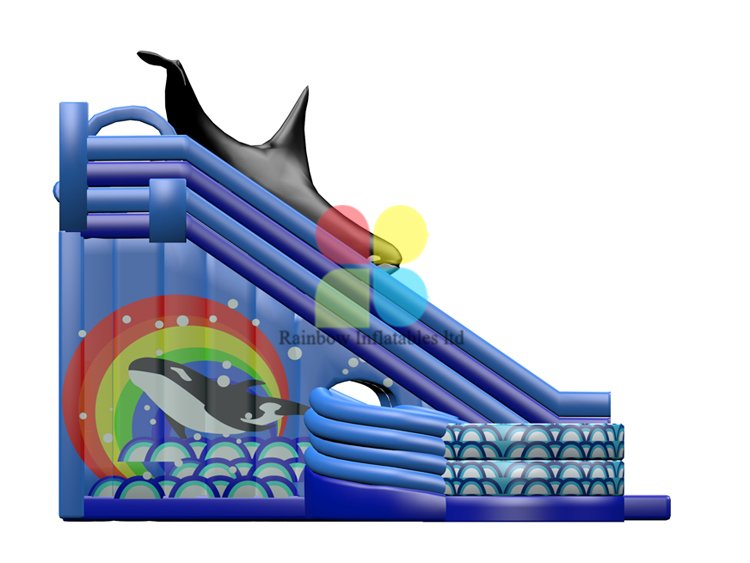 RB06108（6x9x3.8m）Inflatable whale water slide hot sale