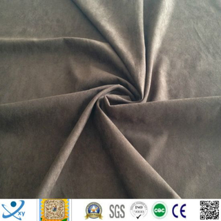 100% Polyester Knitting Velvet Home Textile Fabric Plain Dyed Brush Velvet Cover Fabric Velvet Pearl Toy Fabric