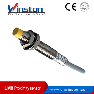 LM8 tipo no empotrado NO NC NO + NC detecta el sensor del interruptor de proximidad de metal