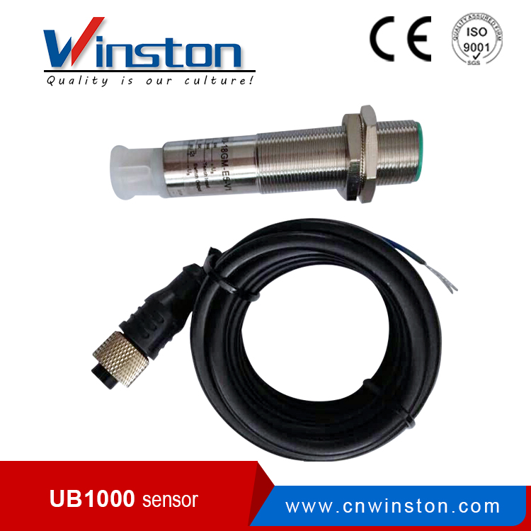 Sensor ultrasónico 4 - Transductor de salida analógica de 20 mA (UB1000-18GM-I-V1)
