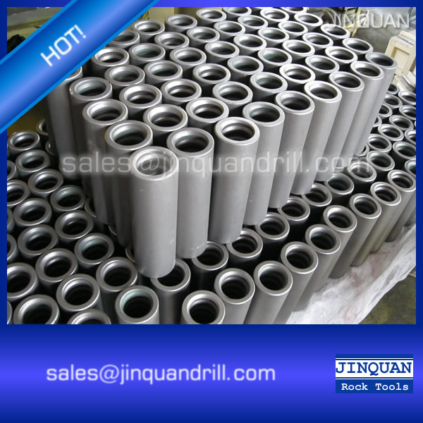 China T38 thread drill steel rod coupling sleeve 190mm length, T38