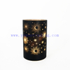 Flat Bottom Cylinder Creative Glass LED Electric Candles Jars For Decor
