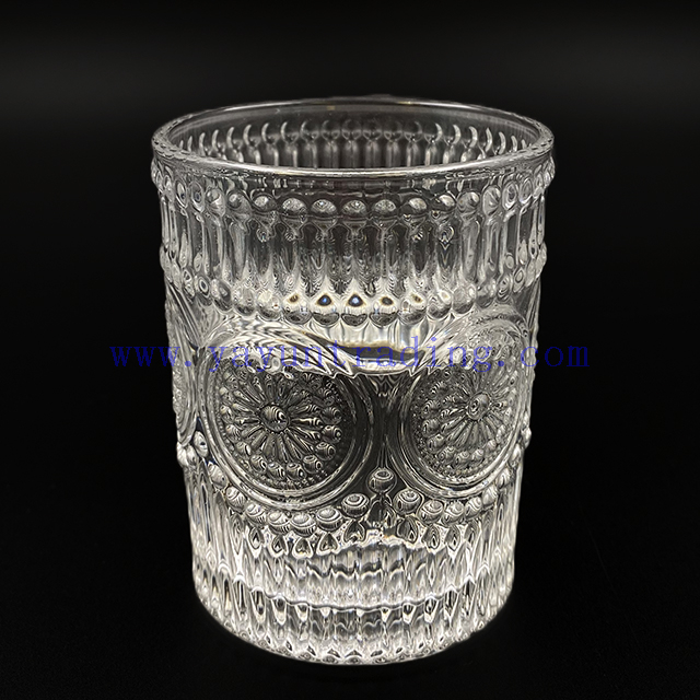 Hot Sale Stemless Clear Transparent Fashioned Cocktail Glass Whiskey Tumbler