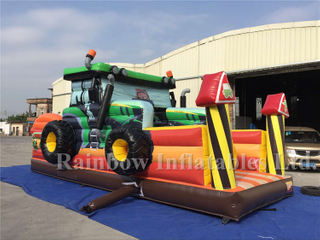 RB05130（8x4m） Inflatable Truck Shape Obstacle Course,Commercial Inflatable Obstacle Course For Children 