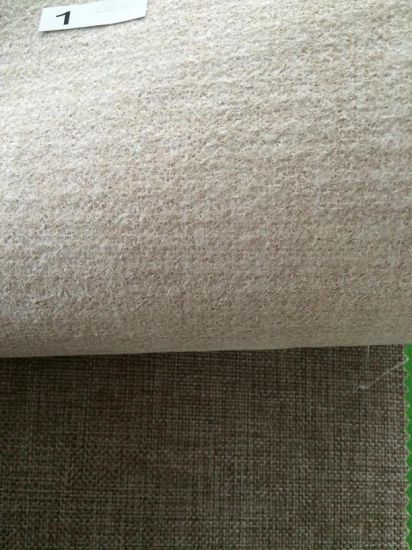 Brown Color Polyester Linen Fabric for Furniture