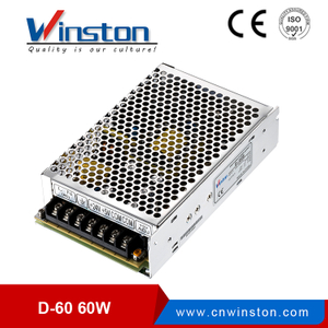 CE Rohs Entrada de CA estándar Salida de CC de doble voltaje Fuente de alimentación LED D-60W