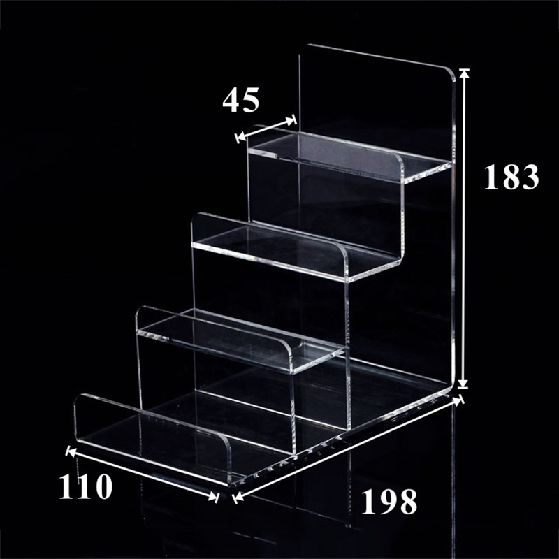 Top Acrylic Clear Lucite Transparent Supermarket Store Display Rack