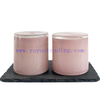 Wholesale Glass Candle Jars Handmade Pink Candle Vessels
