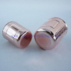 190/380ml Round Electroplated Rose Gold Shiny Glass Candle Vessel 