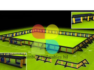 RB50027 （customized） Inflatable inflatable paintball arena/inflatable paintball field for sale 