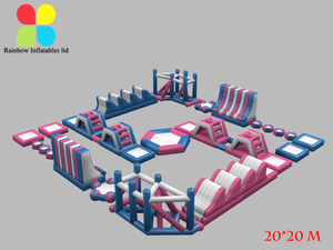 Floating obstacle water park lake water park giant inflatable aqua park for beach RB34002 20X20